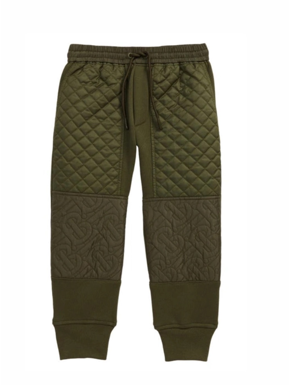 Burberry Kids' Timothie Monogram Quilted Joggers